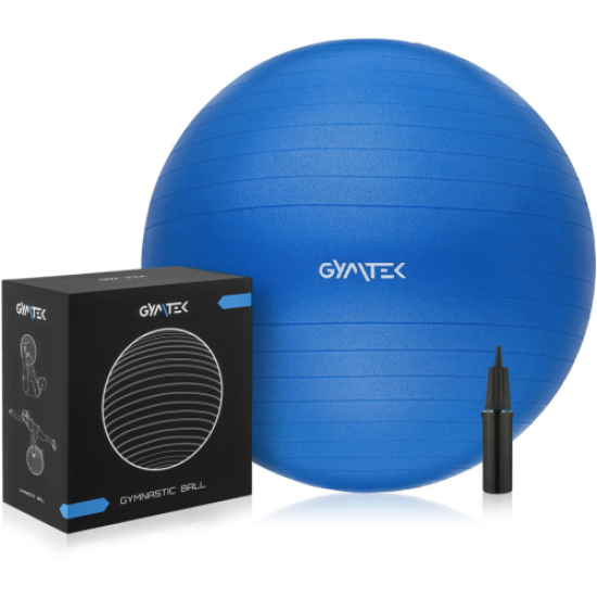 Купить Фитбол  Gymtek 65 cm синий + насос в Киеве - фото №1